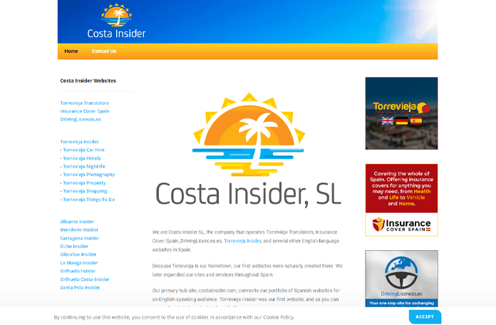 Costa Insider page