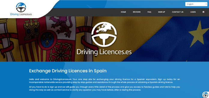Driving Licences page