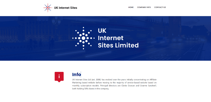 UK Internet Sites Limited page